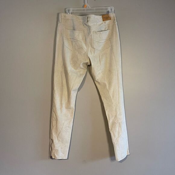 VTG Abercrombie & Fitch Suede Jegging in Cream | SZ 8 - Picture 4 of 16